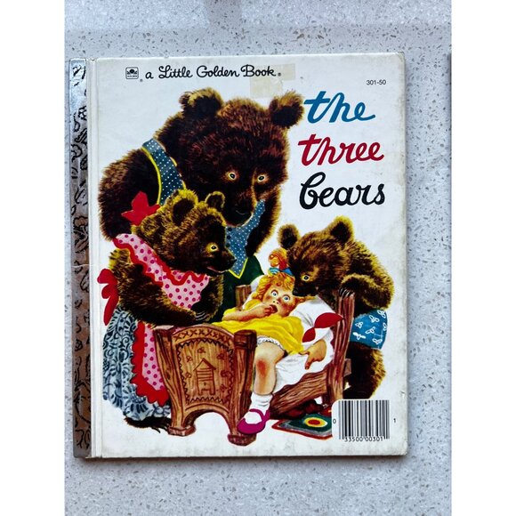 Old Mother Goose 1998 and The Three Bears 1974 Two little Golden Story Books - Picture 4 of 9